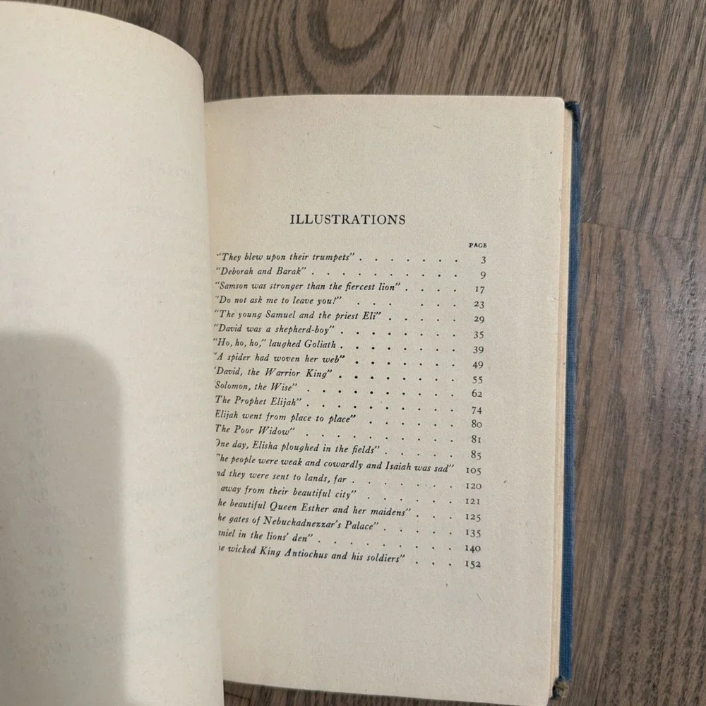 Bible Tales For Young People Volume 2 Edith Lindeman Calisch 1951 Jewish Rare